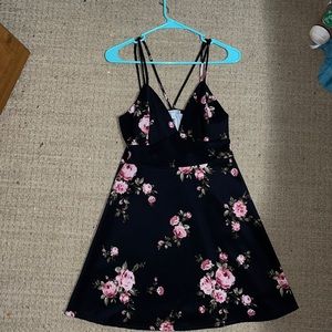 Perfect little black straps summer dress